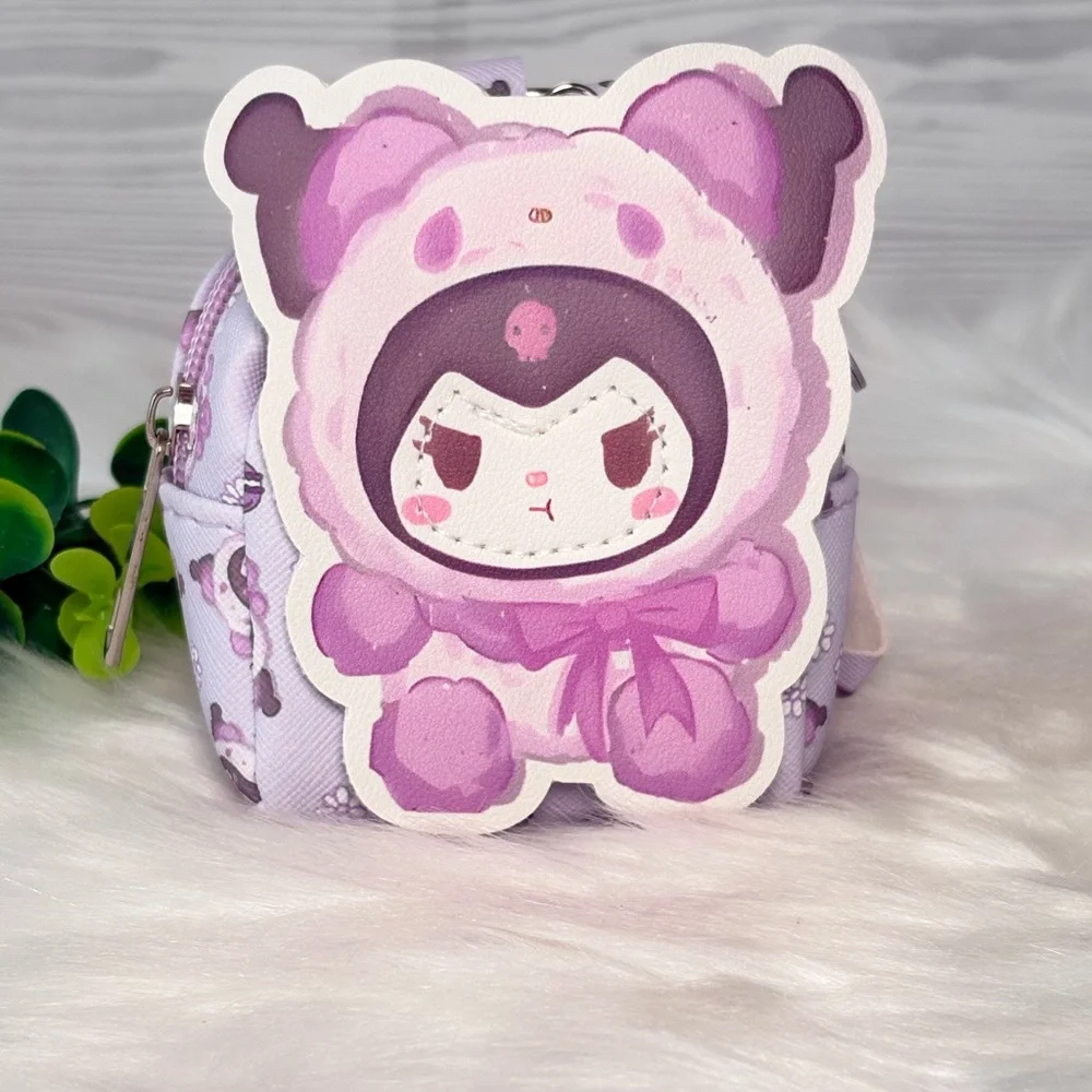 Kuromi Mini Backpack Keychain/Bag Charm - Picture 2 of 7